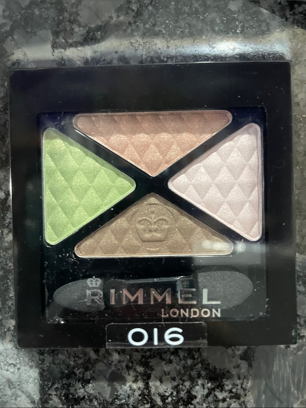 Rimmel London Eyeshadow Quad with Lime Green & Neutral Browns (016)